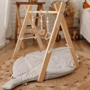 BABY GYM Edukační/Stojan na cvičení - Přírodní