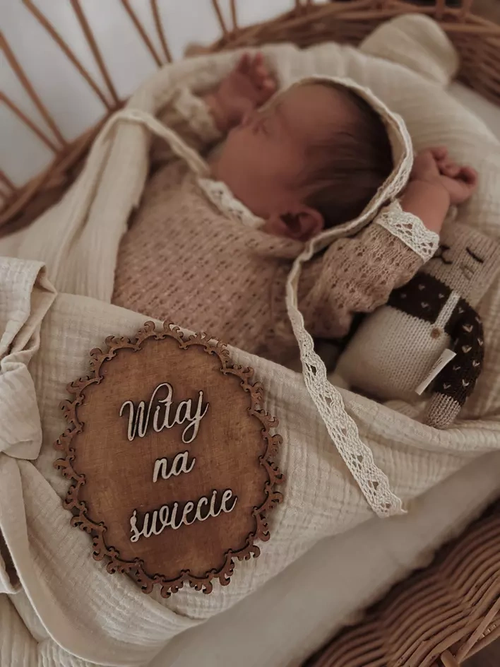 rożek muślinowy jasny beż 3.webp